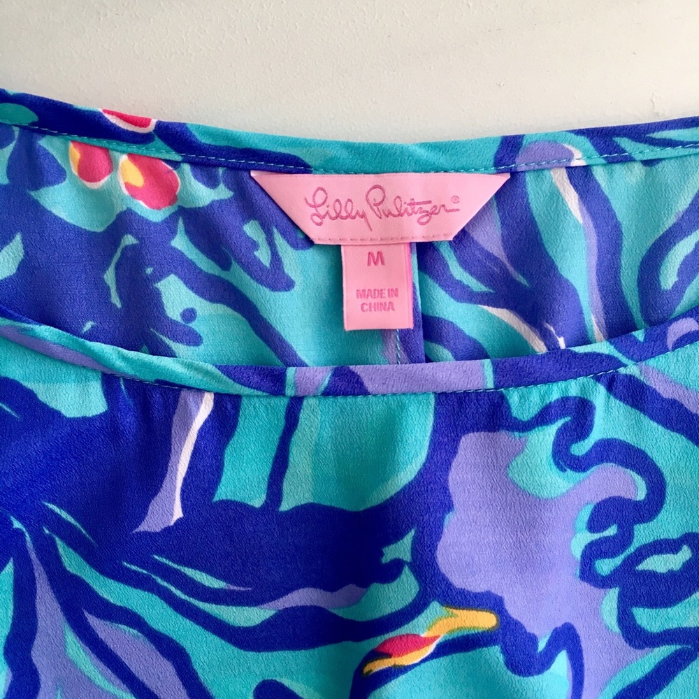 Lilly Pulitzer beaded cut-out shoulder dress